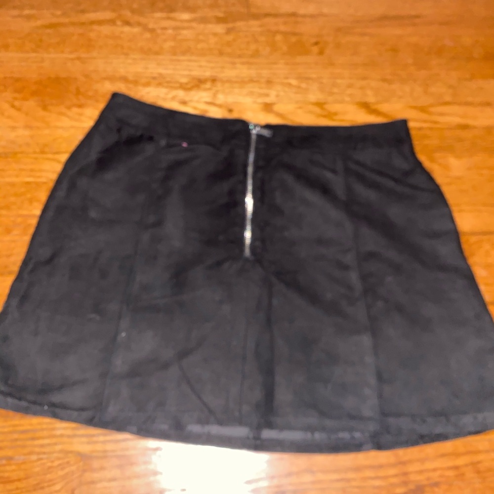 H&M Suede Black Skirt (Size 12)